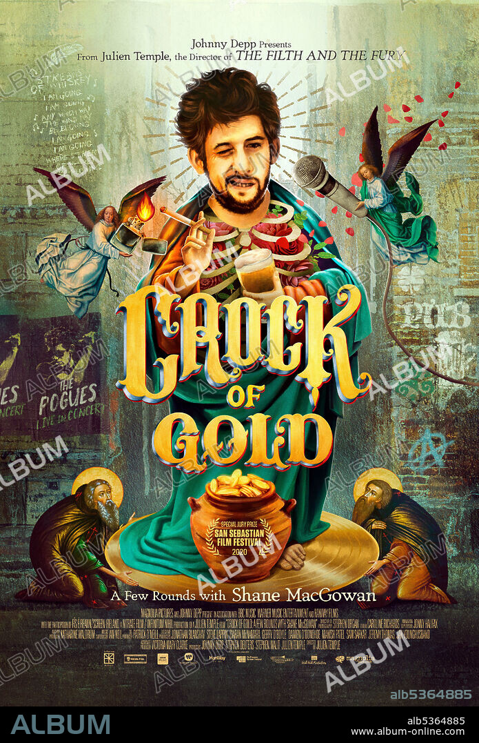 Plakat zu SHANE, 2020 (CROCK OF GOLD: A FEW ROUNDS WITH SHANE MACGOWAN), unter der Regie von JULIEN TEMPLE. Copyright Infinitum Nihil / Nitrate Film.