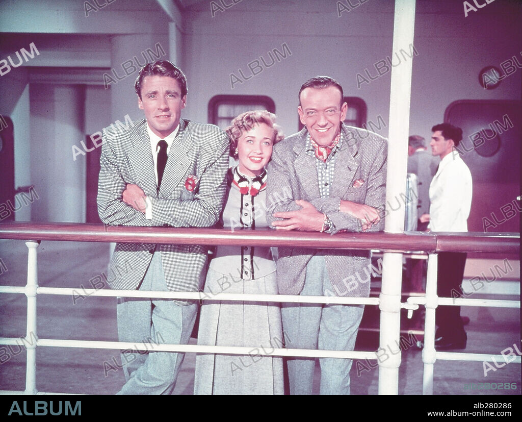 FRED ASTAIRE, JANE POWELL and PETER LAWFORD in ROYAL WEDDING, 1951, directed by STANLEY DONEN. Copyright M.G.M.