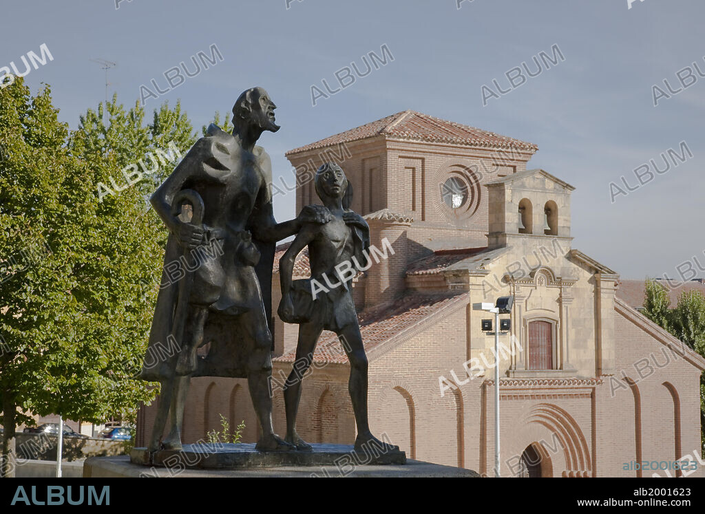 Lazarillo de Tormes is considered the ancestor of little scoundrels worldwide. He was born in Salamanca and the story of his life in servitude of a blind man, among others, was  published in 1554 in a popular novel entitled "La Vida de Lazarillo de Tormes y de sus fortunas y adversidades". The Bronze statue stands in Salamanca, on the bank of the Rover Tormes, at the end of the Roman Bridge (Puente Romano). The statue stands near the Mudejar church of Santiago del Arrabal, a modern reproduction from 1980 of an original 12th century church. The Old City of Salamanca was declared a World Heritage Site in 1988.