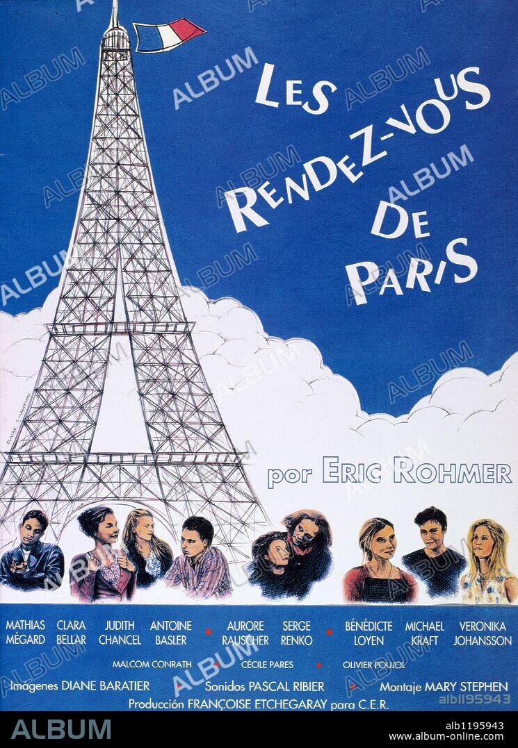 Poster of LES RENDEZ-VOUS DE PARIS, 1995, directed by ERIC ROHMER. Copyright COMPAGNIE ERIC ROHMER.