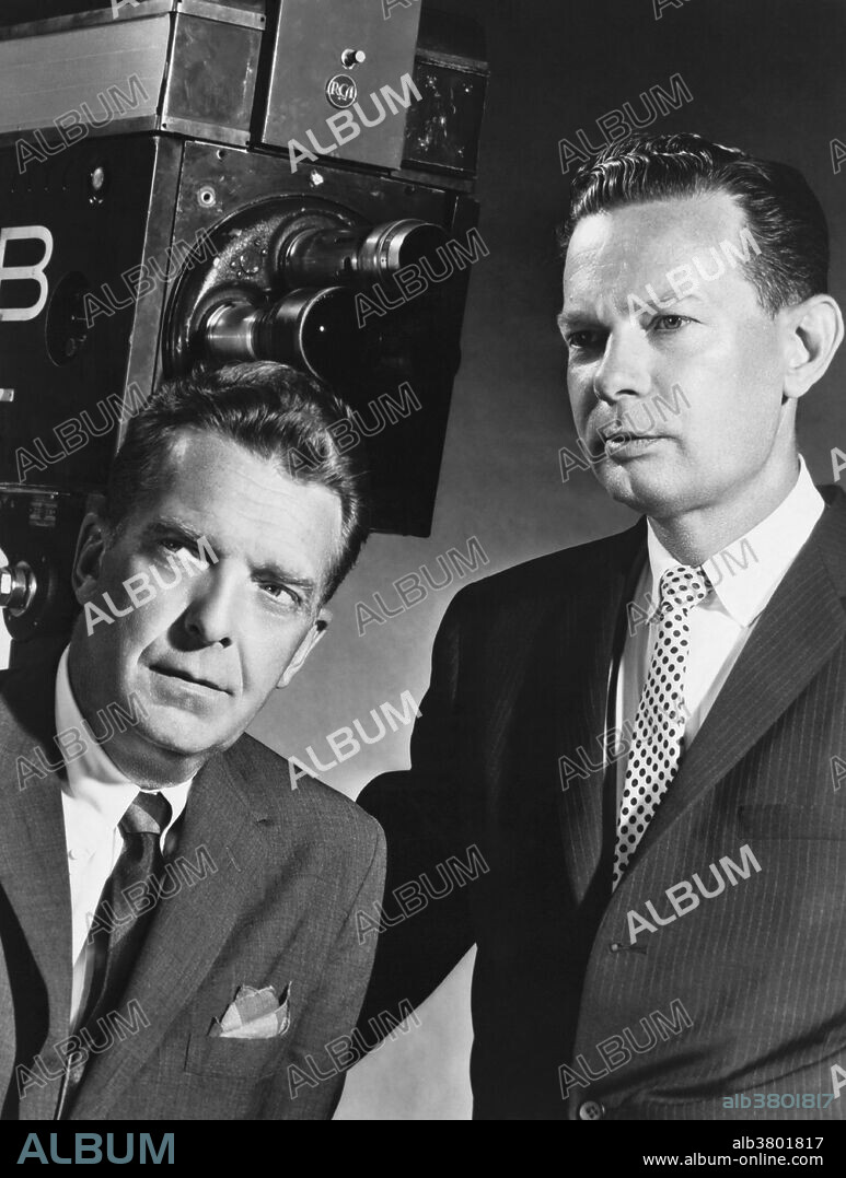 Undated image of Chet Huntley and David Brinkley, the NBC newscasting team, who appeared together on the Huntley-Brinkley Report.
