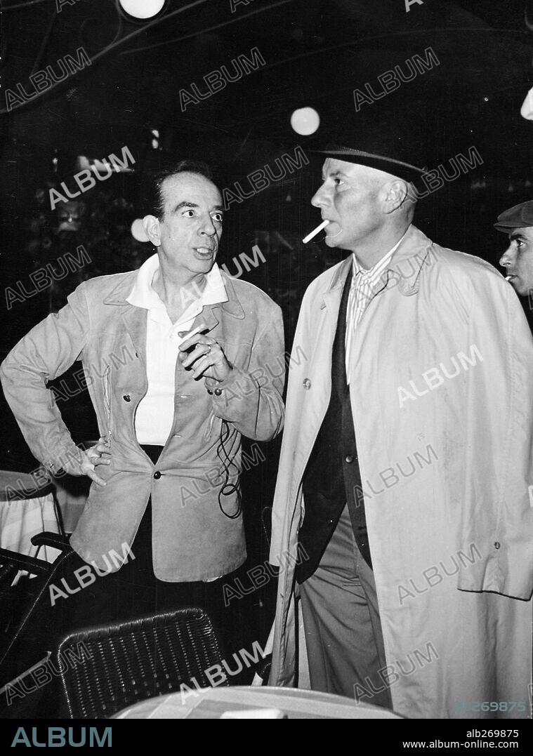 ERICH VON STROHEIM and VINCENTE MINNELLI in TWO WEEKS IN ANOTHER TOWN, 1962, directed by VINCENTE MINNELLI. Copyright M.G.M.