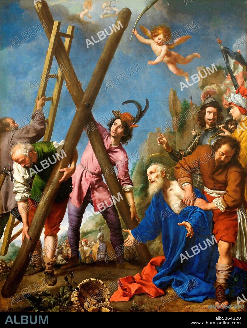 St Andrew Praying before his Martyrdom, 1643 Carlo Dolci, Oil Painting, Scotland, Religion, Christian, Old Master, Religion, Saint.