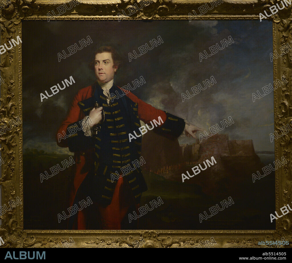 JOSHUA REYNOLDS (1723-1792). BRITISH PAINTER.. Joshua Reynolds (1723-1792). Pintor británico. Retrato del General británico William Keppel. c. 1762-1765. Oleo sobre tela. Museo Nacional de Arte Antiguo (MNAA). Lisboa. Portugal.