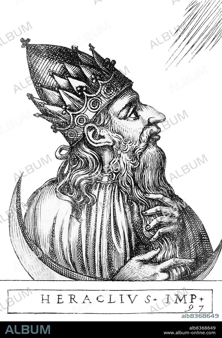 Heraclius (575-641) was son of Heraclius the Elder, exarch of Africa, who led a revolt against the usurper emperor Phocas, deposing him in 610. Heraclius became emperor and was immediately forced to deal with multiple threats on many frontiers.<br/><br/>. One of the main frontiers was the Byzantine-Sassanid War of 602-628 against King Khosrau II and the Sassanid Empire. The Sassanids managed to fight all the way to the walls of Constantinople before failing to penetrate them, allowing Heraclius to counter-attack and drive them all the way back to the capital of Ctesiphon. Khosrau was executed by his son Kavadh II, and a peace treaty was agreed to. The Sassanid Empire soon fell to the Muslim conquests, another threat Heraclius had to deal with.<br/><br/>. Heraclius was credited for making Greek the Byzantine Empire's official language, as well as for his enlarging of the empire and his reorganisation of government and military. Though his attempts at religious harmony failed, he was successful in returning the True Cross to Jerusalem.