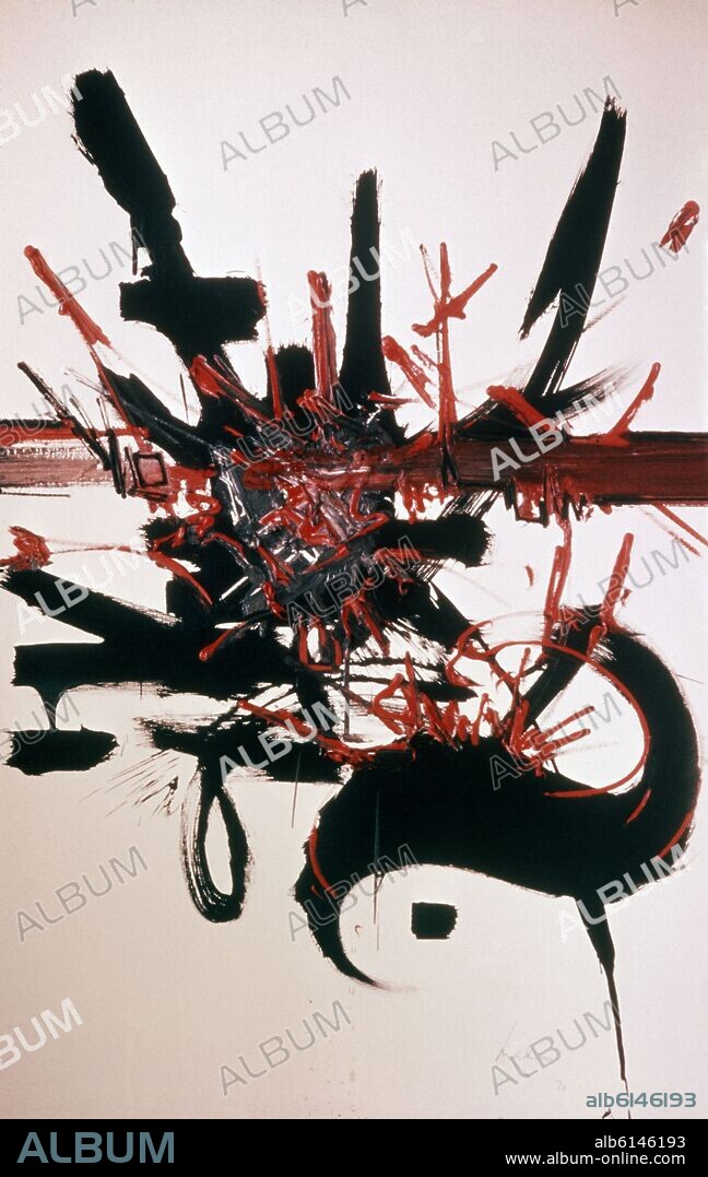 GEORGES MATHIEU. PINTURA EXPRESIONISTA - SIGLO XX.