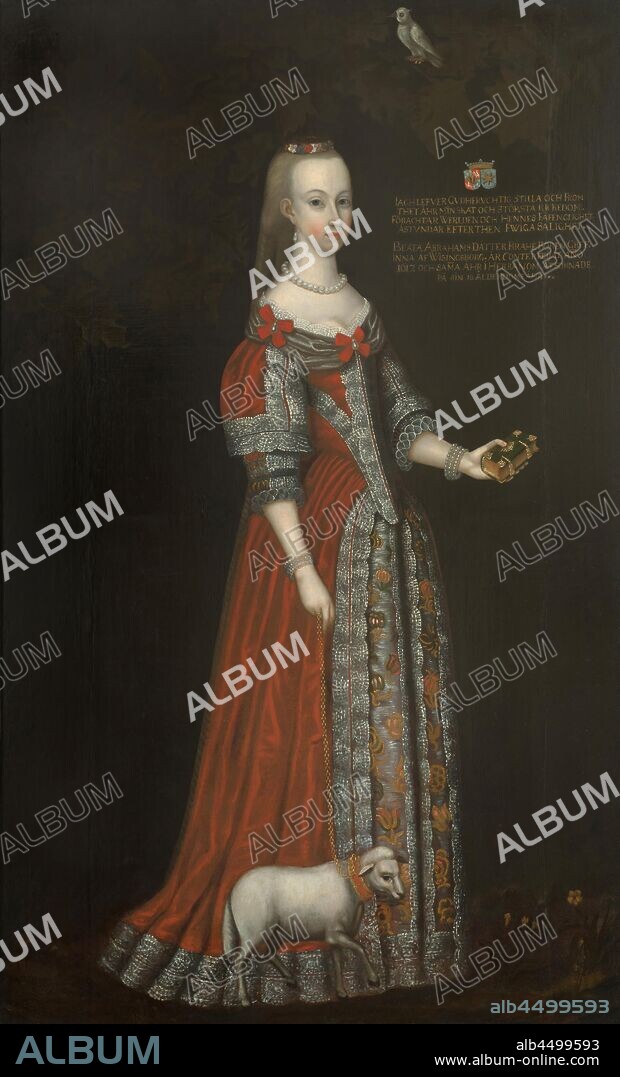 Johan Johansson (Hunter) Werner D.A., Beata Brahe, 1599-1617, painting, oil on canvas, Height: 201 cm (79.1), Width: 123.5 cm (48.6).