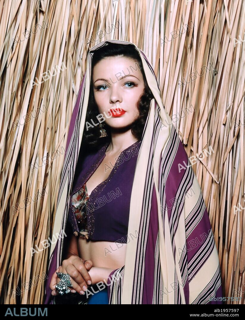 GENE TIERNEY in SUNDOWN, 1941, directed by HENRY HATHAWAY. Copyright UNITED ARTISTS.