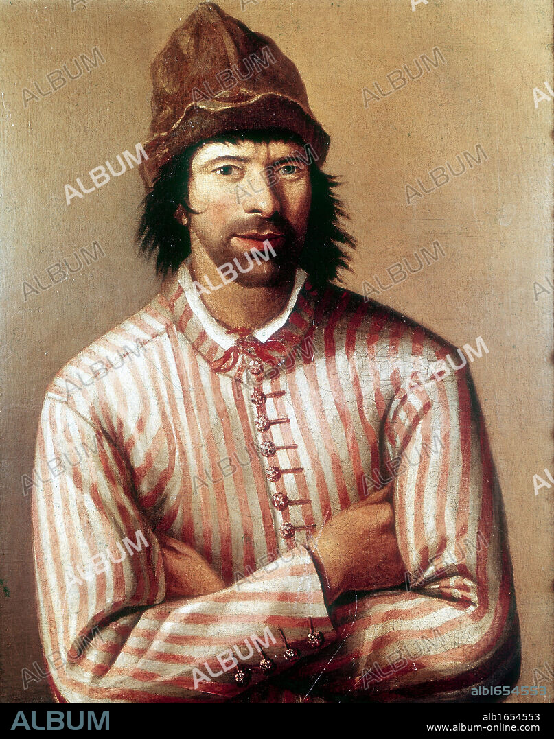 Peter I, the Great (1672-1725) Tsar of Russia from 1682, here dressed as a ship's carpenter's apprentice so that he could go incognito while studying shipbuilding.