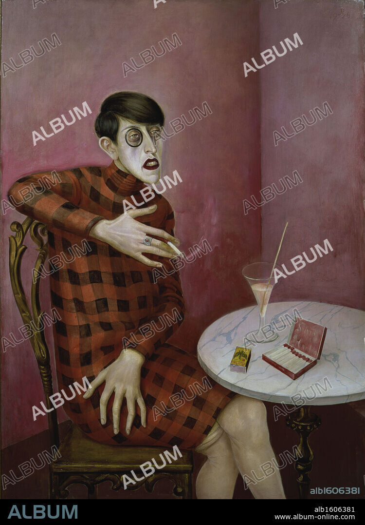 The Journalist Sylvia von Harden by Otto Dix, 1926, 1891-1969, France, Paris, Musee National d'Art de Moderne.