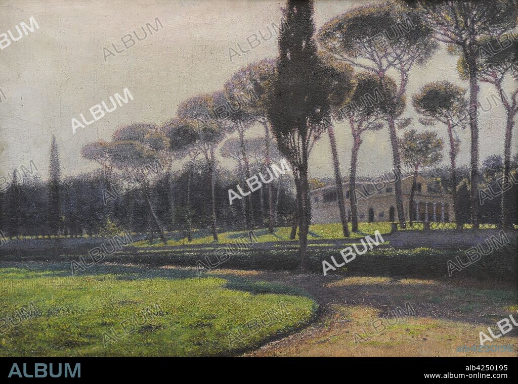 Aleksander Gierymski (1850-1901). Polish painter. Pine Trees by Villa Borghese in Rome, ca.1900. 19th Century Polish Art Gallery (Sukiennice Museum). National Museum of Krakow. Poland.