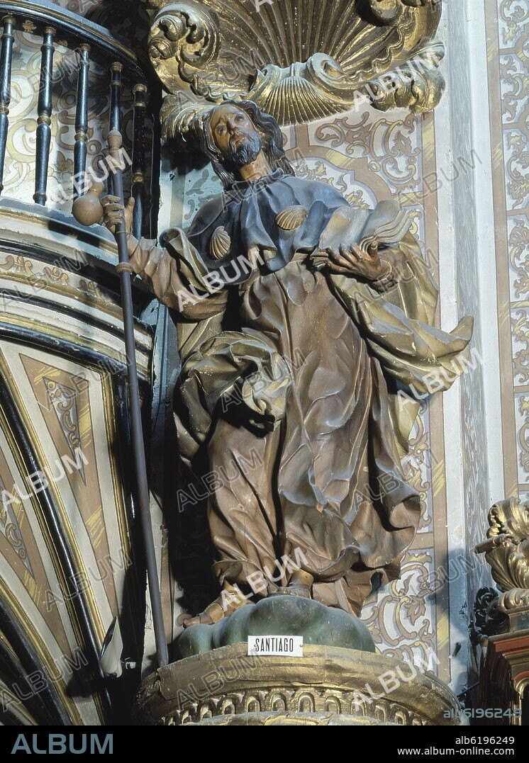 PEDRO DUQUE CORNEJO (1678-1757). APOSTOL SANTIAGO - SIGLO XVIII.