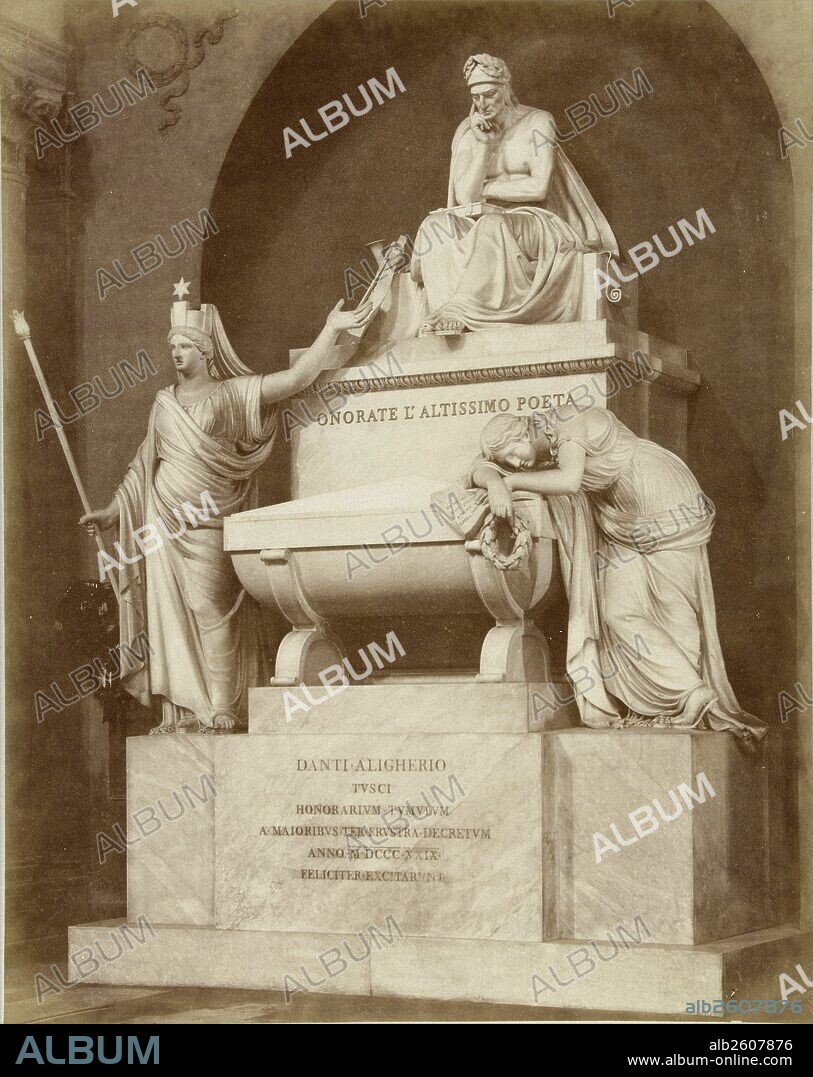Tomb of Dante, Fratelli Alinari, c. 1880 - c. 1895.