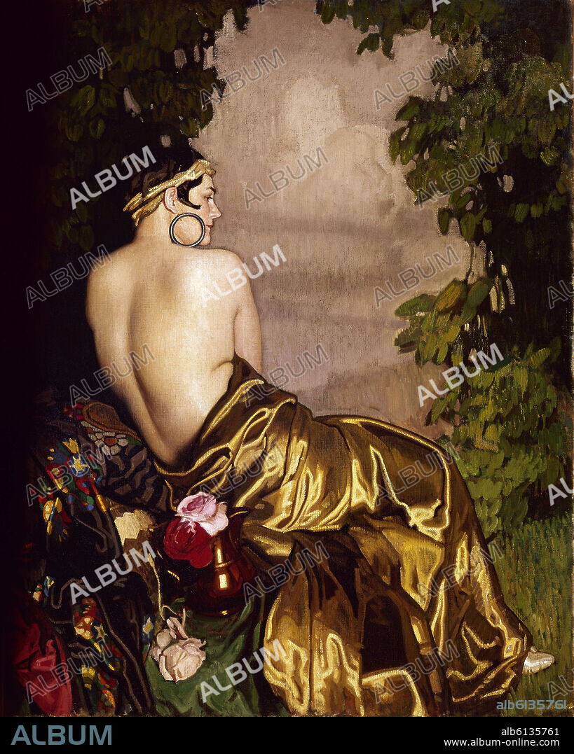 JOSE MARIA RODRIGUEZ ACOSTA. ORIENTAL SEMI DESNUDA.