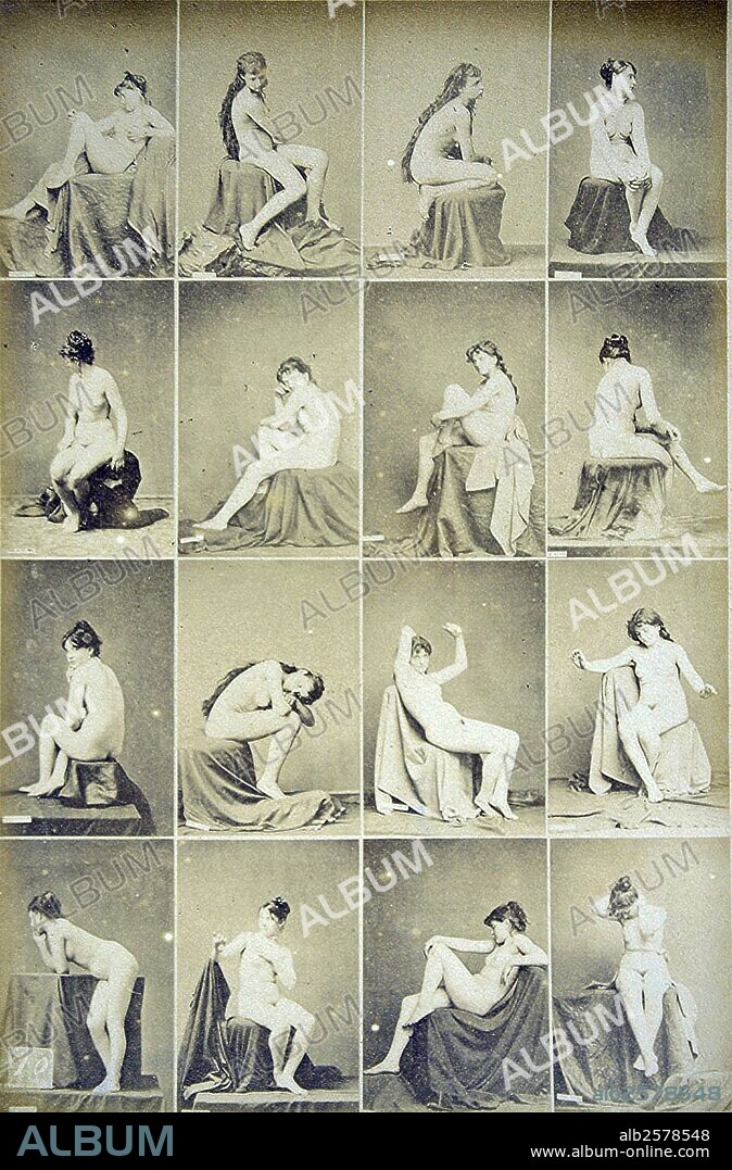 Desnudos femeninos en una serie de 16 fotografías (2).
