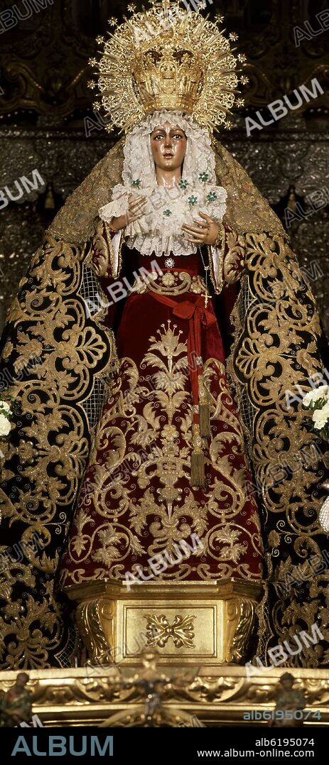 LUISA ROLDAN (1654-1704) LA ROLDANA. VIRGEN DE LA ESPERANZA MACARENA.