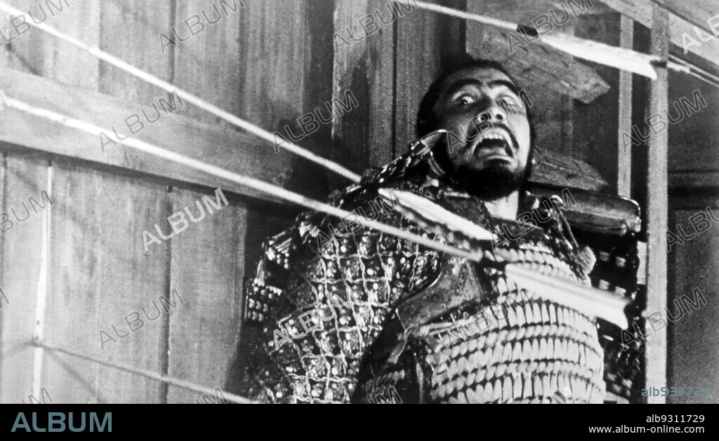 TOSHIRO MIFUNE in DAS SCHLOSS IM SPINNWEBWALD, 1957 (KUMONOSU-JÔ), unter der Regie von AKIRA KUROSAWA. Copyright TOHO COMPANY.