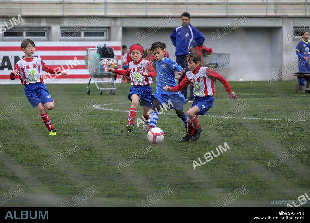 partido de futbol infantil, Manacor, Mallorca.