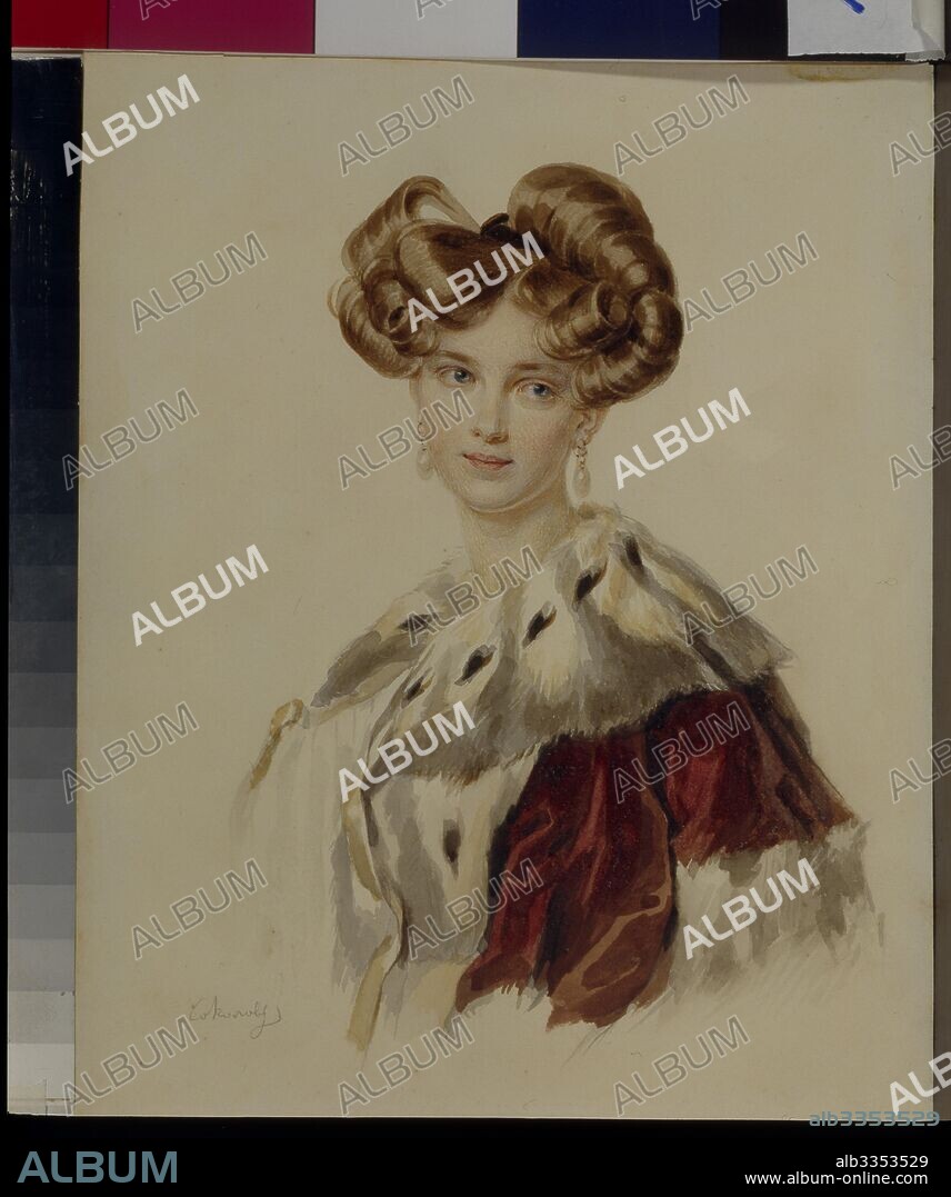 PYOTR FYODOROVICH SOKOLOV. Portrait of Idalia Poletika.