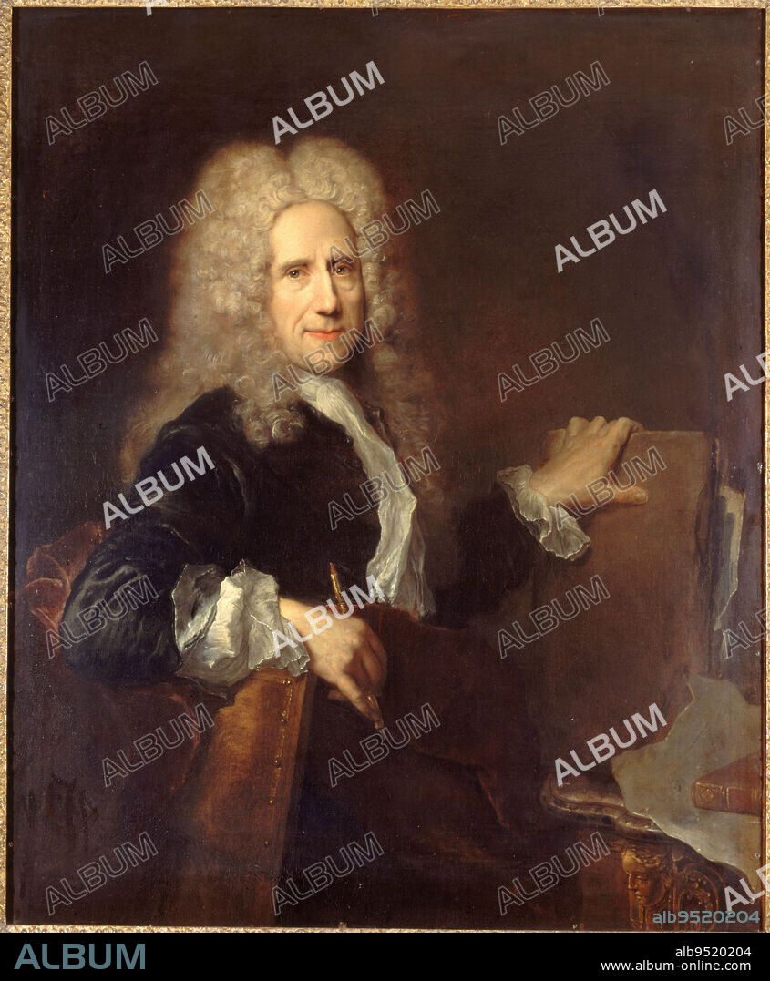 Jean Mariette (1660-1724), engraver of the king, Pesne, Antoine, Painter, Array, Painting, Height: 113 cm, Width: 93 cm.