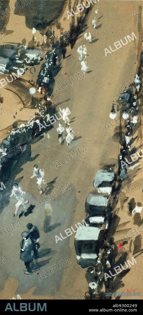 JOAQUIN SOROLLA. Joaquín Sorolla/Casa de maratón, Nueva York, 1911. Óleo sobre lienzo.