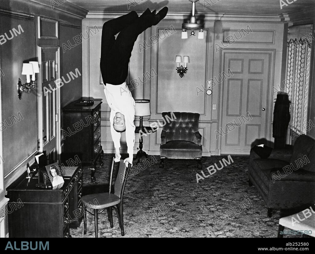 FRED ASTAIRE in ROYAL WEDDING, 1951, directed by STANLEY DONEN. Copyright M.G.M.