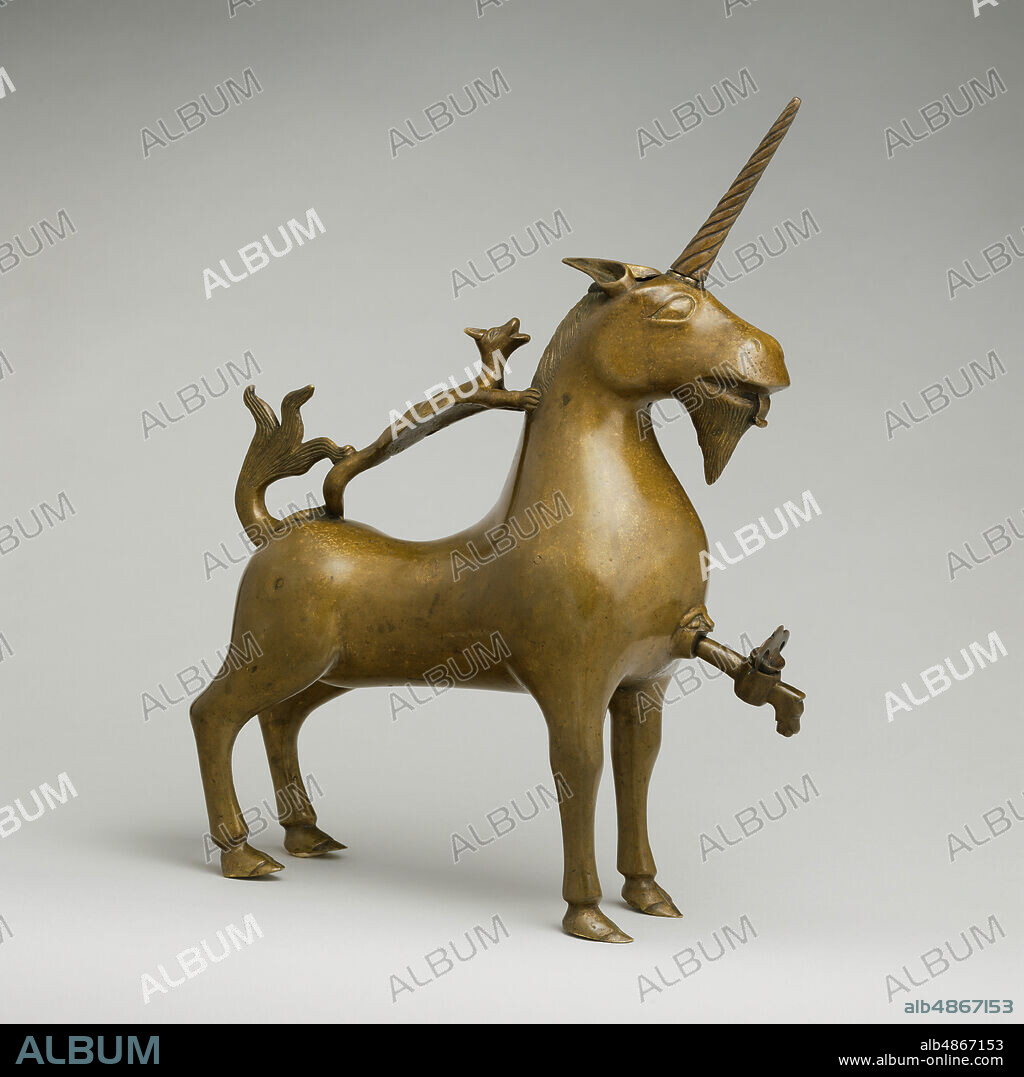 Aquamanile in the Form of a Unicorn, German, ca. 1425-50.