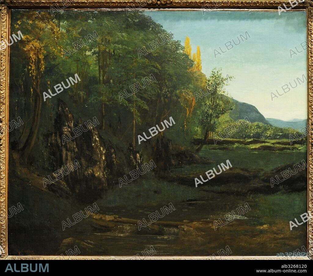 Gustave Courbet (1819-1877). Pintor francés, máximo representante del realismo. Paisaje de Jura, 1868. Galeria Nacional. Museo Nacional de Arte, Arquitectura y Diseño. Oslo. Noruega.