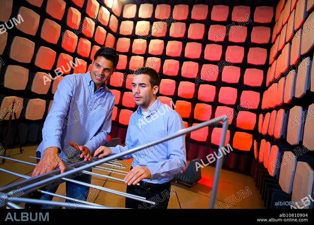 Researchers. Anechoic chamber. EMC & Telecom Lab. Certification of Low Voltage Electrical & Electronic Products. Technological Services to Industry. Tecnalia Research & innovation. Bizkaia. Basque Country. Spain.