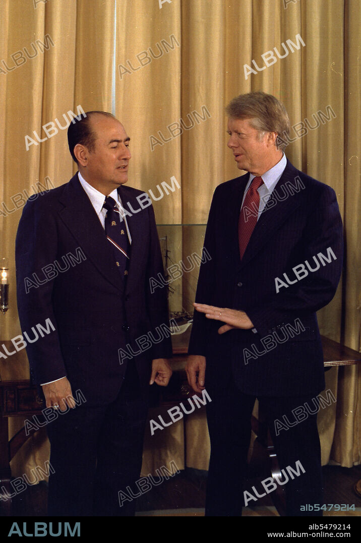 Jimmy Carter with Carlos Humberto Romero President of the Republic of El Salvador. circa  09/08/1977.