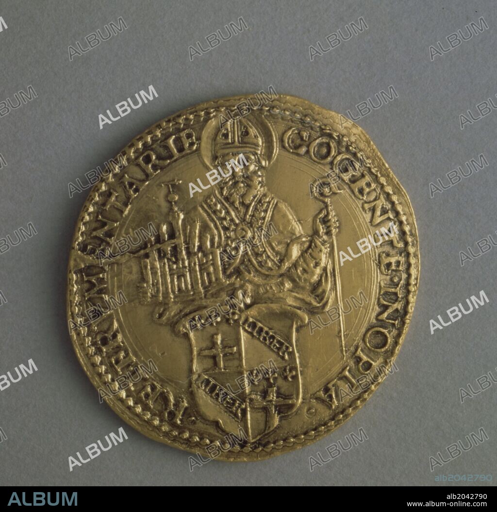 Gold papal 10 ducat piece of Pope Clement VII (1478-1534).