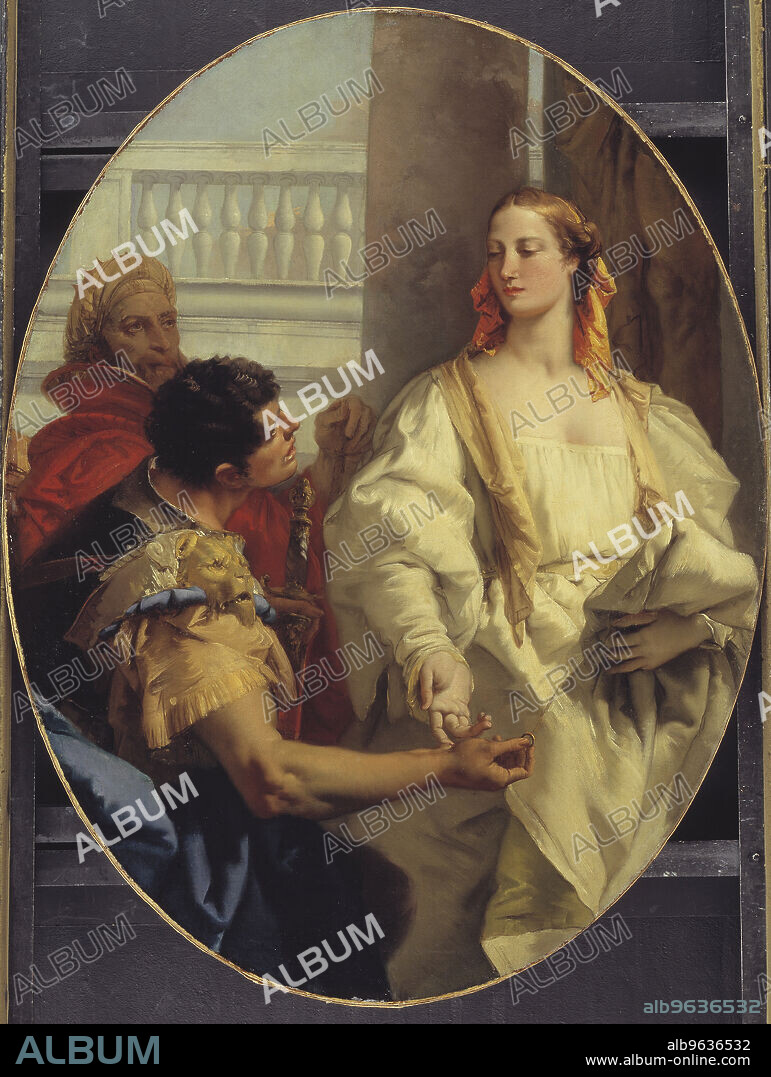 GIOVANNI BATTISTA TIEPOLO. Latinus Offering his Daughter Lavinia to Aeneas in Matrimony, 1753-1754.