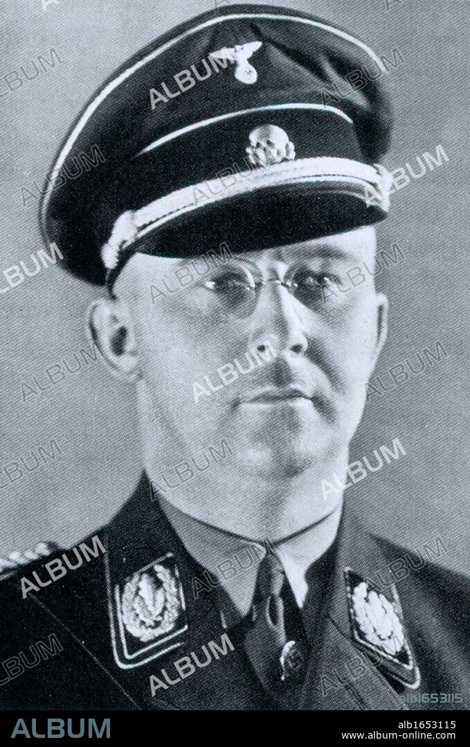 Heinrich Luitpold Himmler (1900 - 1945) high - ranking German Nazi politician and head of the Schutzstaffel (SS). Throughout much of World War II he was the second - most powerful man in Nazi Germany, having displaced Hermann Goring. As Reichsfuhrer - SS he oversaw all police and security forces including the Gestapo.