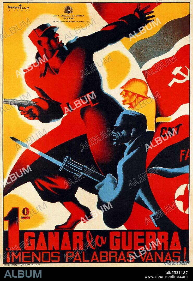 The Spanish Civil War was fought from 17 July 1936 to 1 April 1939 between the Republicans, who were loyal to the democratically elected Spanish Republic, and the Nationalists, a rebel group led by General Francisco Franco. The Nationalists prevailed, and Franco ruled Spain for the next 36 years, from 1939 until his death in 1975. The Nationalists advanced from their strongholds in the south and west, capturing most of Spain's northern coastline in 1937. They also besieged Madrid and the area to its south and west for much of the war. Capturing large parts of Catalonia in 1938 and 1939, the war ended with the victory of the Nationalists and the exile of thousands of leftist Spaniards, many of whom fled to refugee camps in southern France. The Confederación Nacional del Trabajo (CNT; National Confederation of Labour) is a Spanish confederation of anarcho-syndicalist labour unions affiliated with the International Workers Association (IWA; Spanish: AIT – Asociación Internacional de los Trabajadores). Historically, the CNT has also been affiliated with the Federación Anarquista Ibérica (Iberian Anarchist Federation – FAI). In this capacity it was referred to as the CNT-FAI. Throughout its history, it has played a major role in the Spanish labor movement.