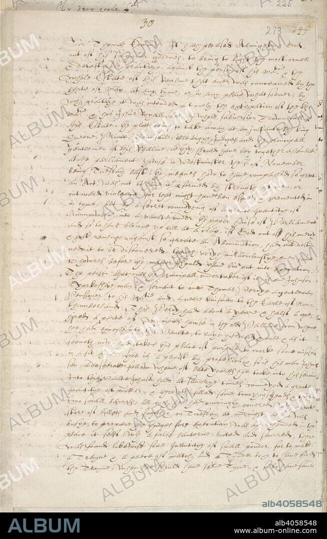Account of the Gunpowder Plot. Edmondes Papers, Vol. III. England [London]; 1605. [Whole folio] Account of the Gunpowder Plot by Robert Cecil, addressed to Sir Thomas Edmondes, ambassador to the Archduke Albert in Brussels. Enclosed was a copy of the anonymous letter delivered to Lord Mounteagle on 26 October, warning him to avoid the opening of Parliament. Whitehall, 9 November 1605.  Image taken from Edmondes Papers, Vol. III.  Originally published/produced in England [London]; 1605. . Source: Stowe 168, f.213. Language: English.