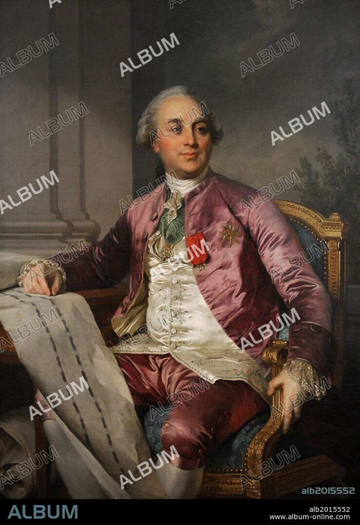JOSEPH DUPLESSIS. Charles-Claude Flahaut de la Billarderie, comte d'Angiviller (1730-1809). Director of the Batiments du Roi. Portrait by Joseph-Siffred Duplessis (1725-1802). 1780-1789. National Museum of Denmark. Copenhagen. Denmark.