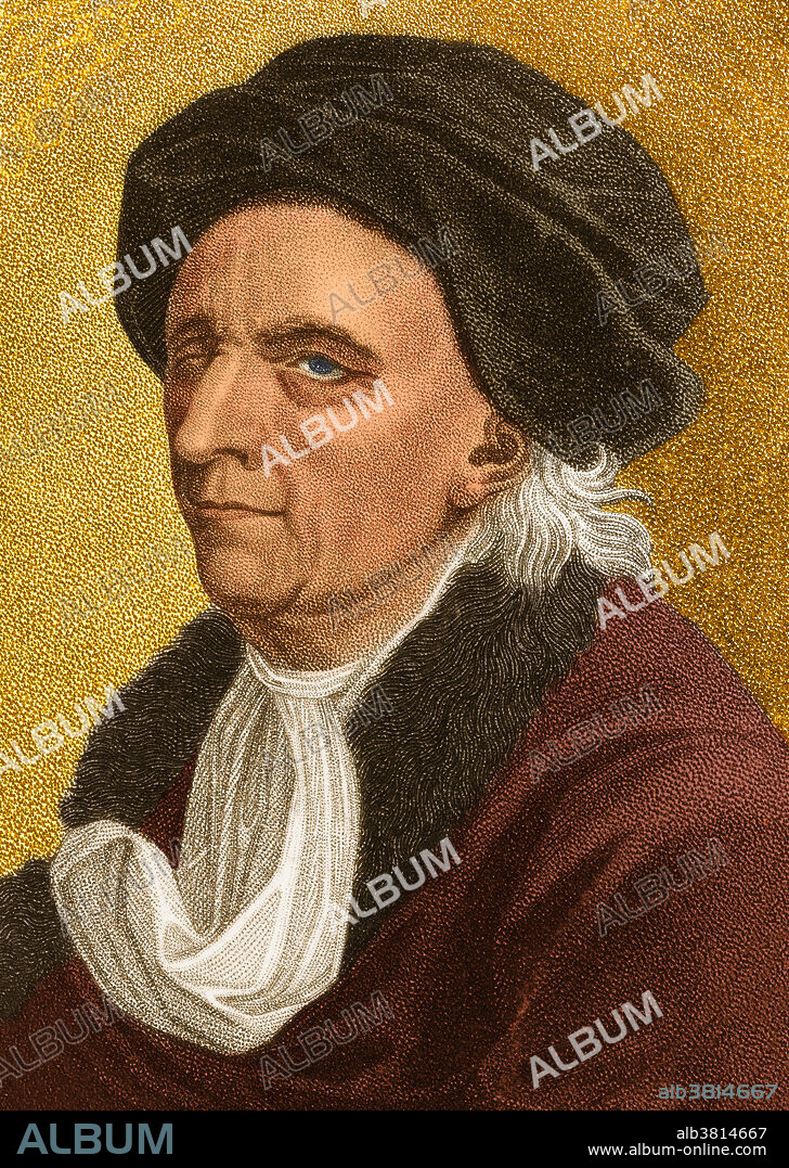 Leonhard Euler (1707-1783), Swiss mathematician and physicist who made discoveries in a wide range of fields, including geometry, infinitesimal calculus, trigonometry, algebra, number theory, continuum physics, lunar theory, and graph theory, to name a few. His eyesight grew worse over his career, and by 1735 he was nearly blind in his right eye. He believed his cartography work for the St. Petersburg Academy caused this blindness. Engraving published in 1804.