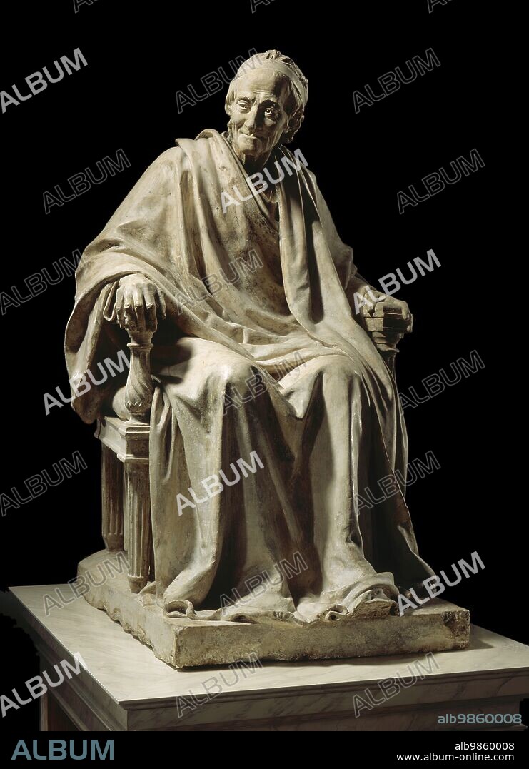 JEAN-ANTOINE HOUDON. Seated Voltaire (image 1 of 6), between c.1779 and c.1795.