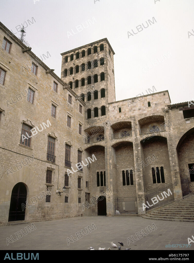PALACIO REAL MAYOR Y MIRADOR DEL REY MARTIN - PLAZA DEL REY - BARRIO GOTICO.