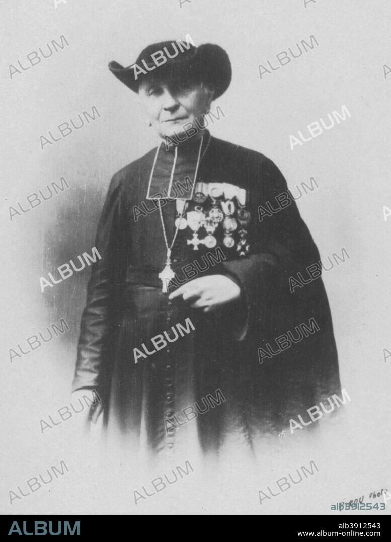 'Monseigneur Lanusse', c1893. Father Jean Lanusse (1818-1905), French priest and chaplain of the Special Military School of Saint-Cyr. From the 2e collection [Felix Potin, c1893].