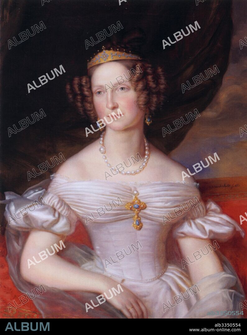 HULST, JAN BAPTIST, VAN DER. Grand Duchess Anna Pavlovna of Russia (1795-1865), Queen of the Netherlands.