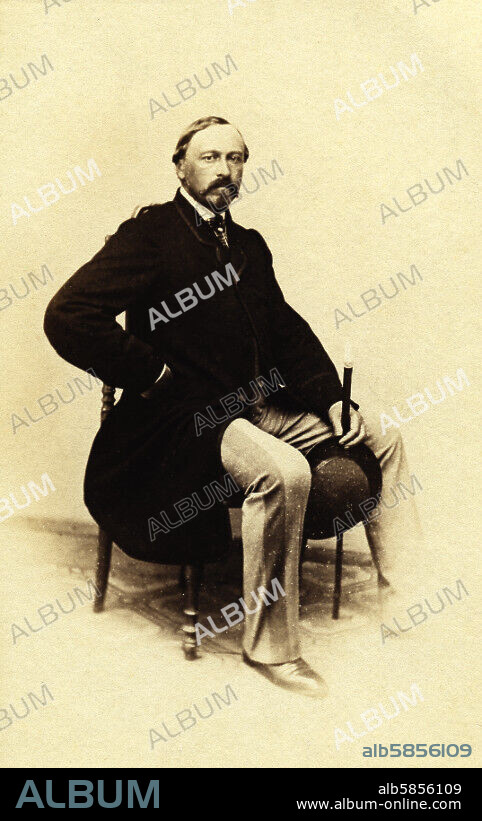 L. SCHMIDT. Duke Ernest II of Saxe-Cobourg-Gotha (1818-1893), ca. 1865.