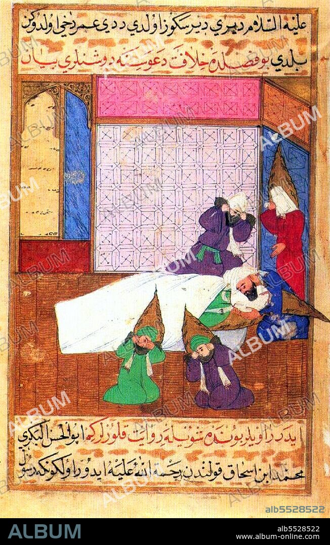 Representations of the Prophet Muhammad are controversial, and generally forbidden in Sunni Islam (especially Hanafiyya, Wahabi, Salafiyya). Shia Islam and some other branches of Sunni Islam (Hanbali, Maliki, Shafi'i) are generally more tolerant of such representational images, but even so the Prophet's features are generally veiled or concealed by flames as a mark of deep respect.