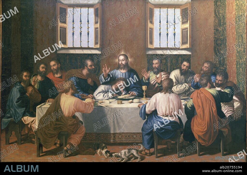 JUAN SANCHEZ COTAN (1560-1627). SANTA CENA - SIGLO XVII- PINTURA BARROCA - ESCUELA ESPAÑOLA.