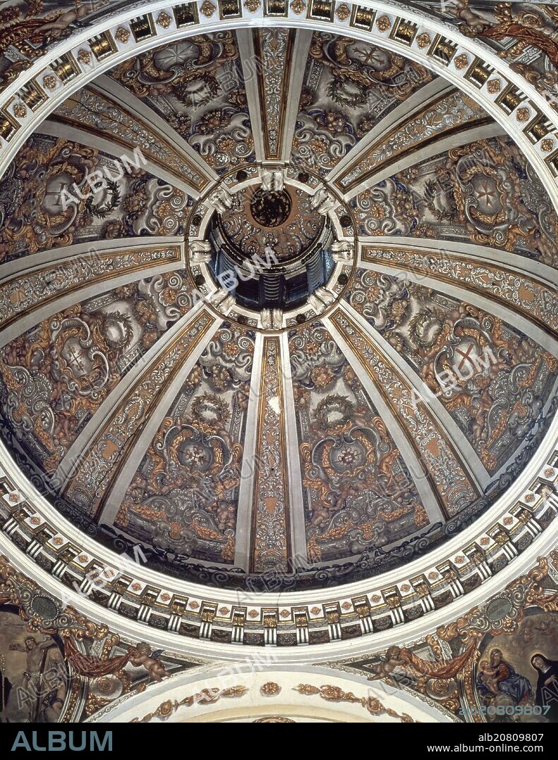 ANGELO MICHELE COLONNA. CUPULA ENCAMONADA DE FRAY LORENZO DE SAN NICOLAS.