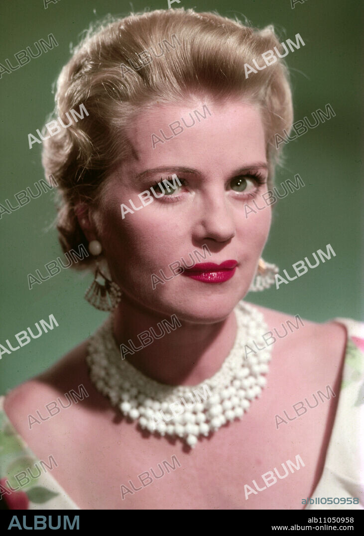 Kristina Söderbaum, Swedish actress, Germany ca. 1958. Swedish actress Kristina Soederbaum, Germany ca. 1958,.