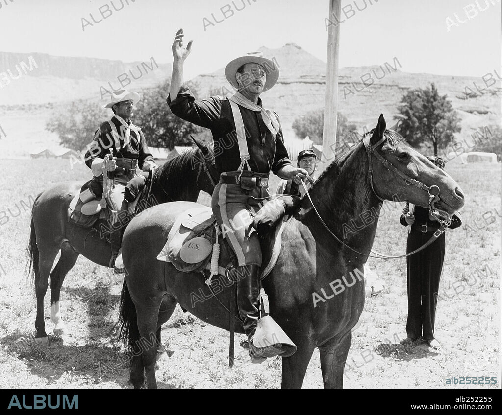 JOHN WAYNE en RIO GRANDE, 1950, dirigida por JOHN FORD. Copyright REPUBLIC PICTURES.