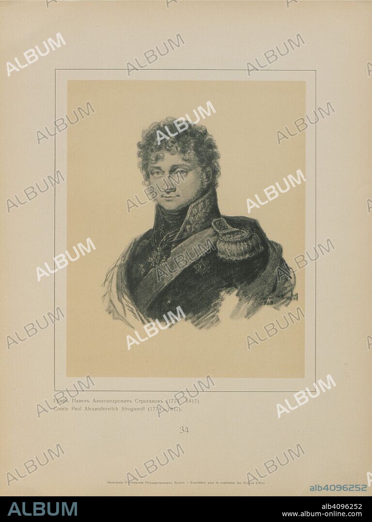 LOUIS DE SAINT-AUBIN. Count Pavel Alexandrovich Stroganov (1774-1817).