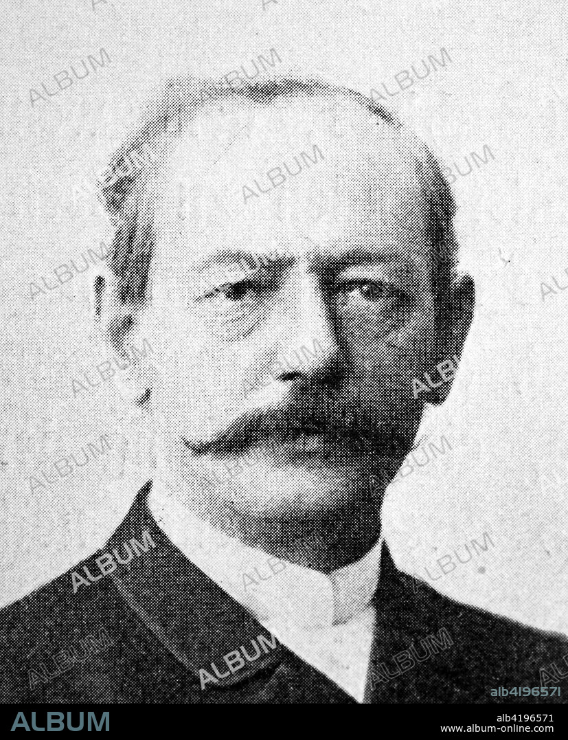 Heinrich Gustav Adolf Engler, 25 March 1844 - 10 October 1930, was a German botanist. He is notable for his work on plant taxonomy and phytogeography, Reproduction of a photo/image from the year 1890, digital improved.