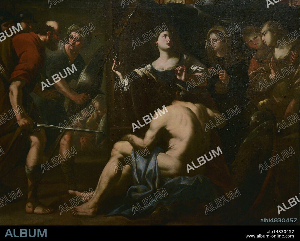 Sansón y Dalila. Pintura de autor desconocido, probablemente perteneciente al taller de Andrea Vaccaro (1604-1670). Escuela napolitana. Oleo sobre lienzo, siglo XVII. Museo de Arte de Kadriorg. Tallin, Estonia.